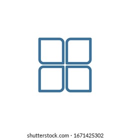 Menu Icon in trendy flat style