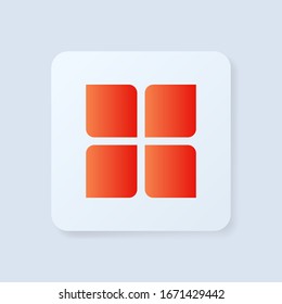 Menu Icon in trendy flat style