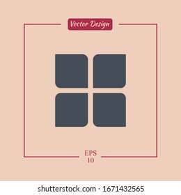 Menu Icon in trendy flat style