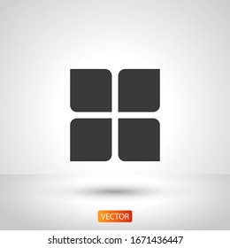 Menu Icon in trendy flat style