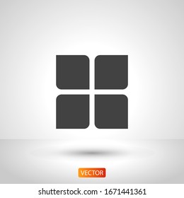 Menu Icon in trendy flat style