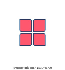 Menu Icon in trendy flat style