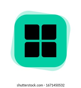Icono de menú en estilo plano moderno