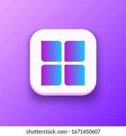 Menu Icon in trendy flat style