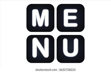 Menu Icon in trendy flat style isolated on white background  for your web site design  app logo  UI  Vector illustration 