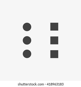 Menu Icon in trendy flat style isolated on grey background. Vector illustration, EPS10.