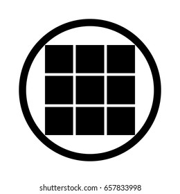 Menu Icon in trendy flat style isolated on grey background, for your web site design, app, logo, Vector illustration