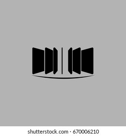 Menu Icon in trendy flat style isolated on grey background, for your web site design, app, logo, Vector illustration