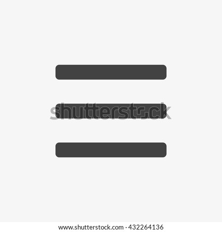 Menu Icon in trendy flat style isolated on grey background, for your web site design, app, logo, UI. Vector illustration, EPS10.