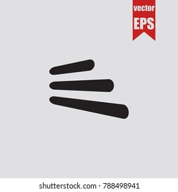 Menu icon in trendy isolated on grey background.Vector illustration.