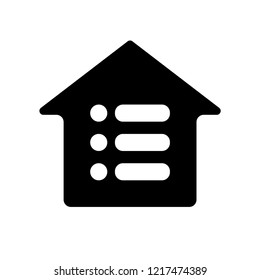 Menu icon. Trendy Menu logo concept on white background from User Interface and Web Navigation collection. Suitable for use on web apps, mobile apps and print media.
