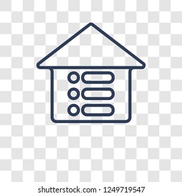Menu icon. Trendy Menu logo concept on transparent background from User Interface and Web Navigation collection