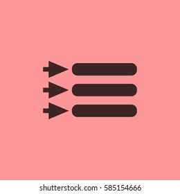 Menu icon vector