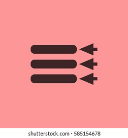 Menu icon vector