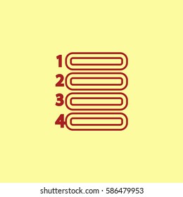 Menu icon vector