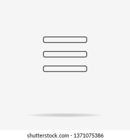 Menu icon. Vector concept illustration for design.
