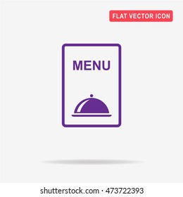 Menu icon. Vector concept illustration for design.