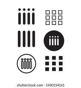 menu icon vector design template