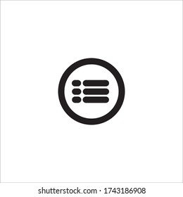 menu icon vector design template