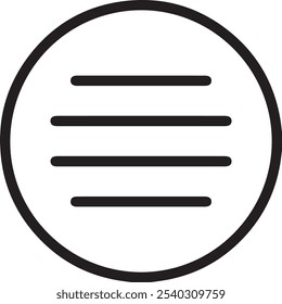 Menu icon vector eps file 