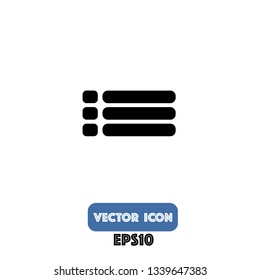 menu icon, menu vector. eps10