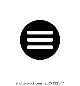 Menu icon Vector flat thin line illustration