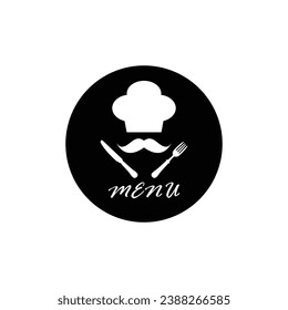 Menu icon vector  food logo icon