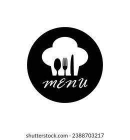 Menu icon vector  food logo icon