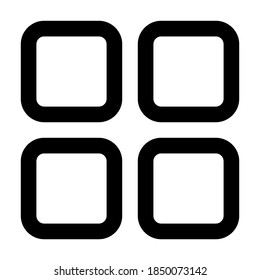 Menu icon vector illustration in line style for any projects, use for website mobile app presentation
