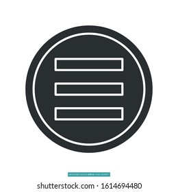 menu icon vector illustration logo template for many purpose. Isolated on white background.
