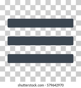 Menu icon. Vector illustration style is flat iconic symbol, smooth blue color, transparent background. Designed for web and software interfaces.