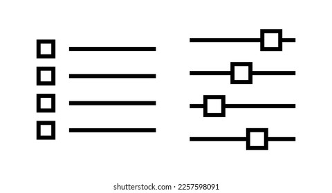 Menüsymbol, Vektorgrafik. Web-Menüzeichen und -Symbol. Hamburger-Menü-Symbol