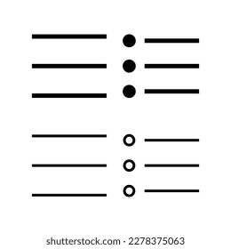 Menu Icon vector illustration. web menu sign and symbol. hamburger menu symbol