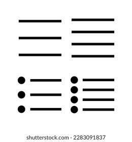 Menu Icon vector illustration. web menu sign and symbol. hamburger menu symbol