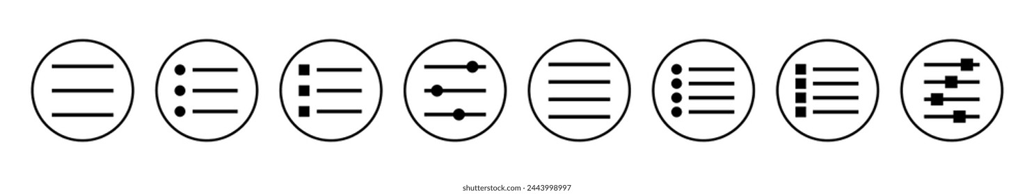 Menu Icon vector illustration. web menu sign and symbol. hamburger menu symbol