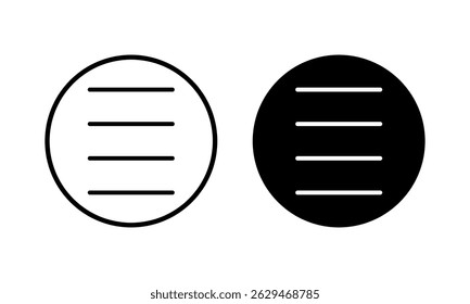 Menu Icon vector illustration. web menu sign and symbol. hamburger menu symbol