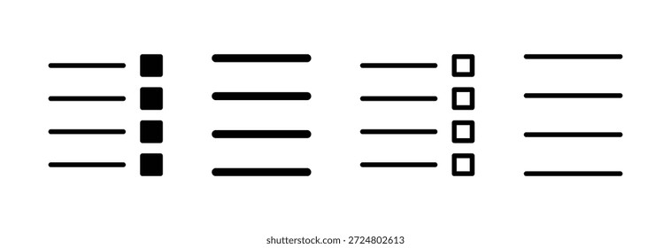 Menu Icon vector illustration. web menu sign and symbol. hamburger menu symbol