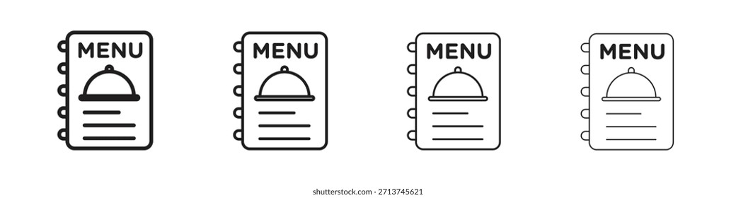 Icono de menú. Vector de pictogramas aislados.