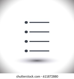 Menu icon vector line