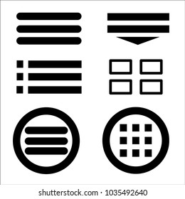 Menu Icon Vector Logo Template