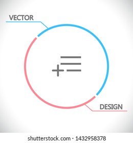 menu icon vector . Lorem Ipsum Illustration design