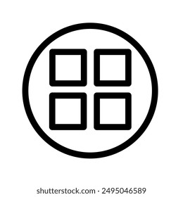menu icon vector on white background. home menu icon
