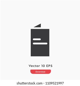 Menu icon vector, restuarant symbol