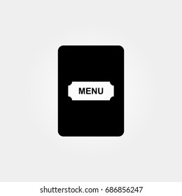 menu icon. vector sign symbol on white background