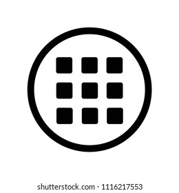 Menu icon vector icon. Simple element illustration. Menu symbol design. Can be used for web and mobile.