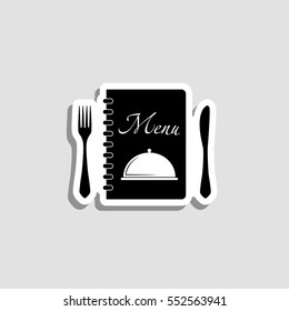 Menu  icon - vector  sticker