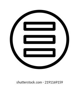 Menu Icon Vector Symbol Design Illustration