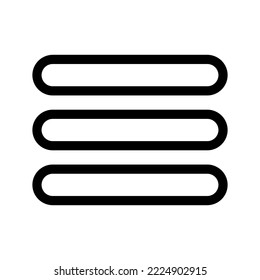 Icono de menú Ilustración de diseño de símbolo del vector