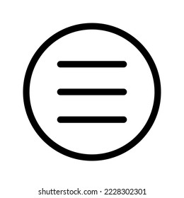 Menu Icon Vector Symbol Design Illustration