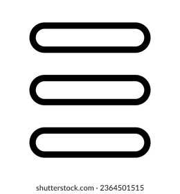 Menu Icon Vector Symbol Design Illustration